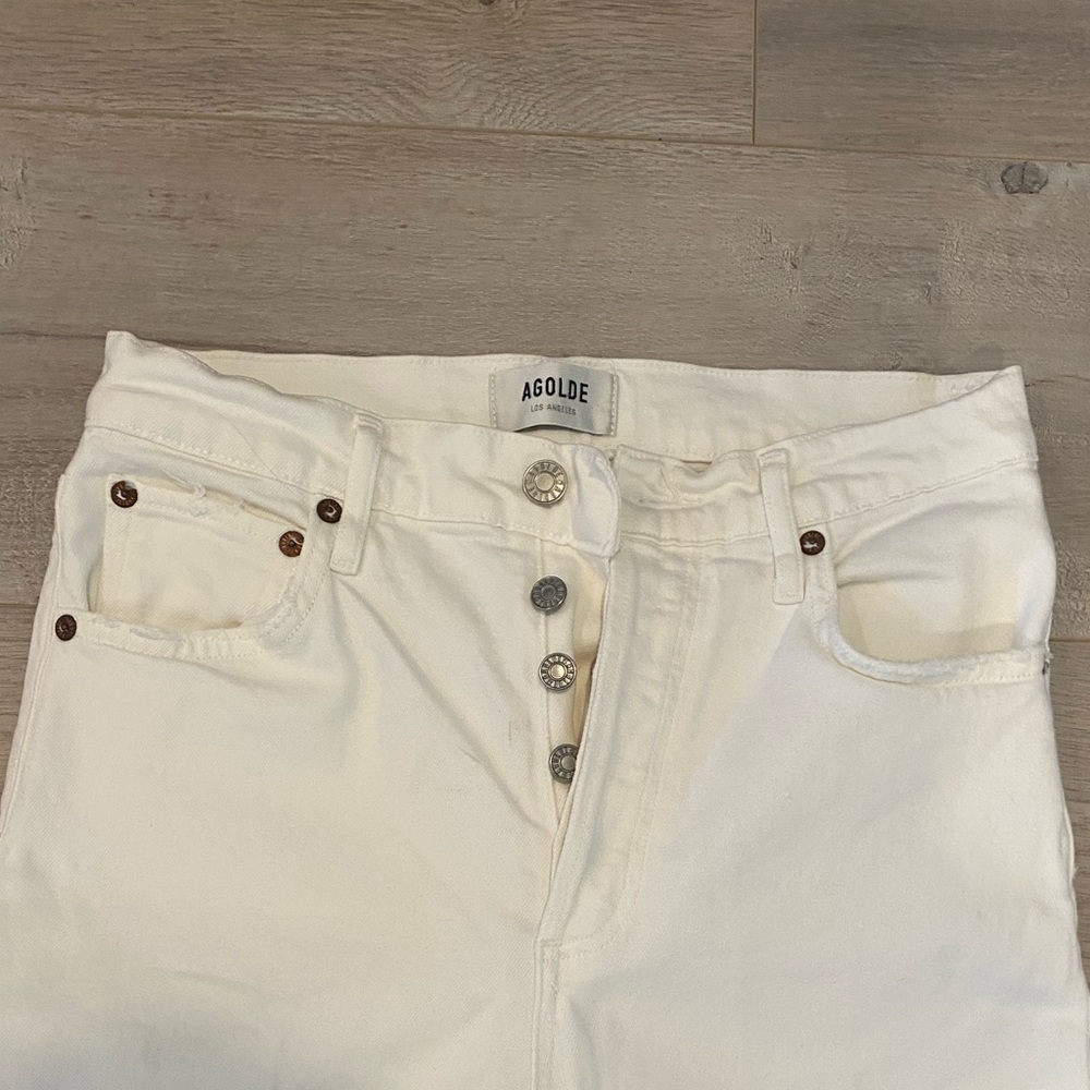 Agolde High-Waisted Straight Leg Jeans